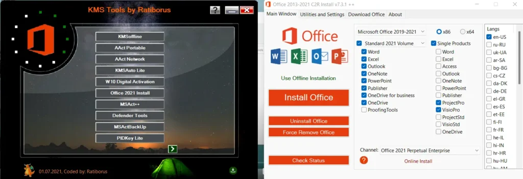 Ratiborus KMS Tools 2026 Full – Descargar Activador para Windows y Office 3